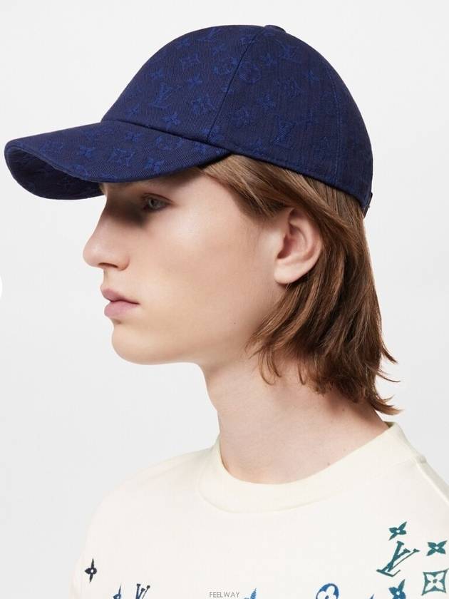 Monogram Essential Ball Cap Blue - LOUIS VUITTON - BALAAN 4