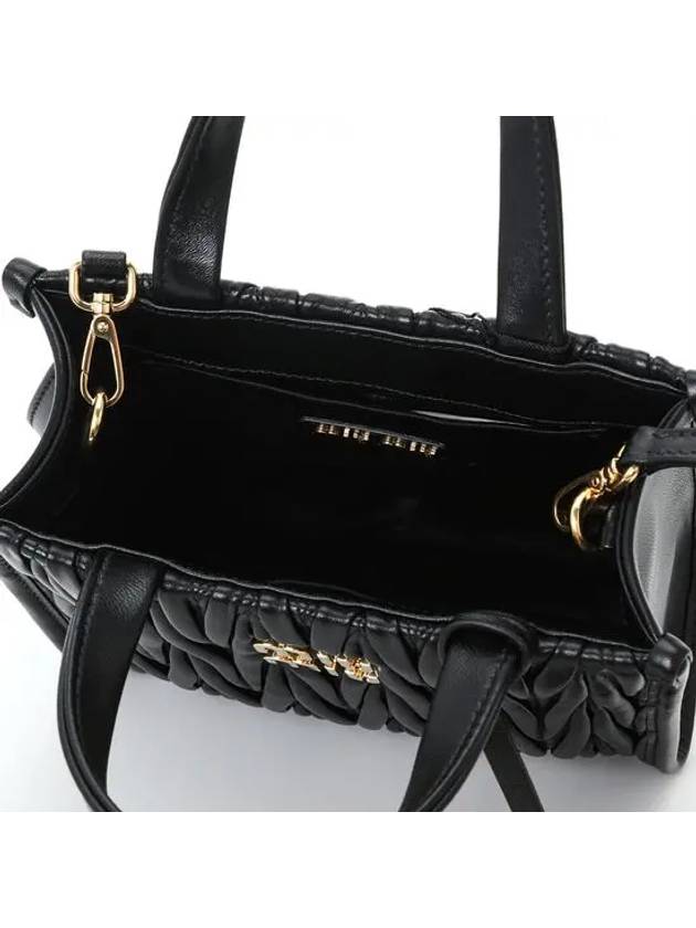 Matelasse Nappa Leather Tote Bag Black - MIU MIU - BALAAN 6