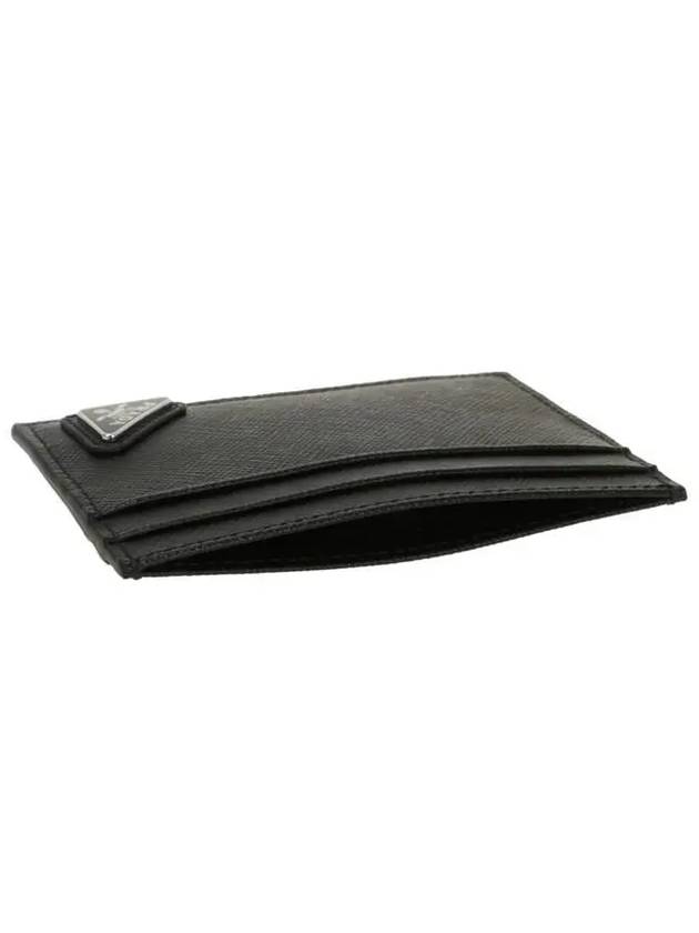 Saffiano Leather Card Holder Black - PRADA - BALAAN 5