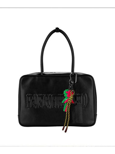 Signature Logo Keyring Tote Bag Black - PEOPLE OF THE WORLD - BALAAN 1