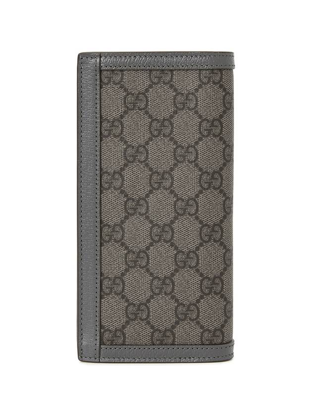 Ophidia GG Supreme Canvas Long Wallet Grey Black - GUCCI - BALAAN 3