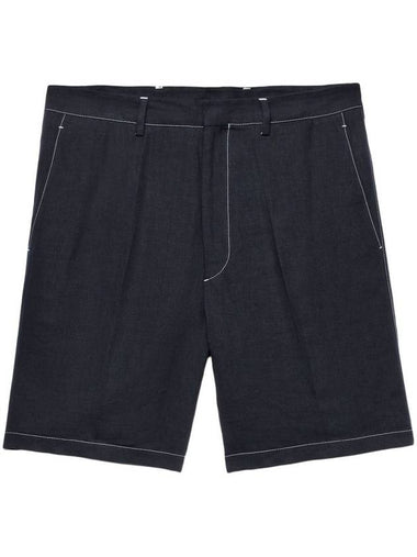 Prada Linen Bermudas - PRADA - BALAAN 1