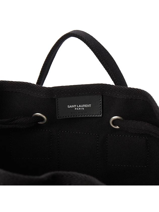 Rive Gauche Canvas Sling Cross Bag Black - SAINT LAURENT - BALAAN 11