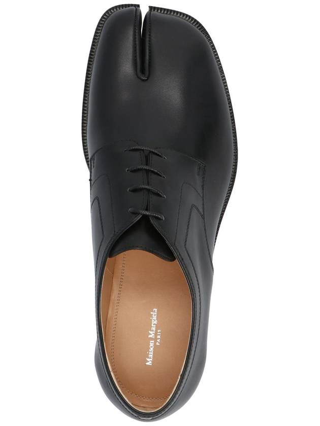 Tabi Toe Lace Up Derby Shoes Black - MAISON MARGIELA - BALAAN 4