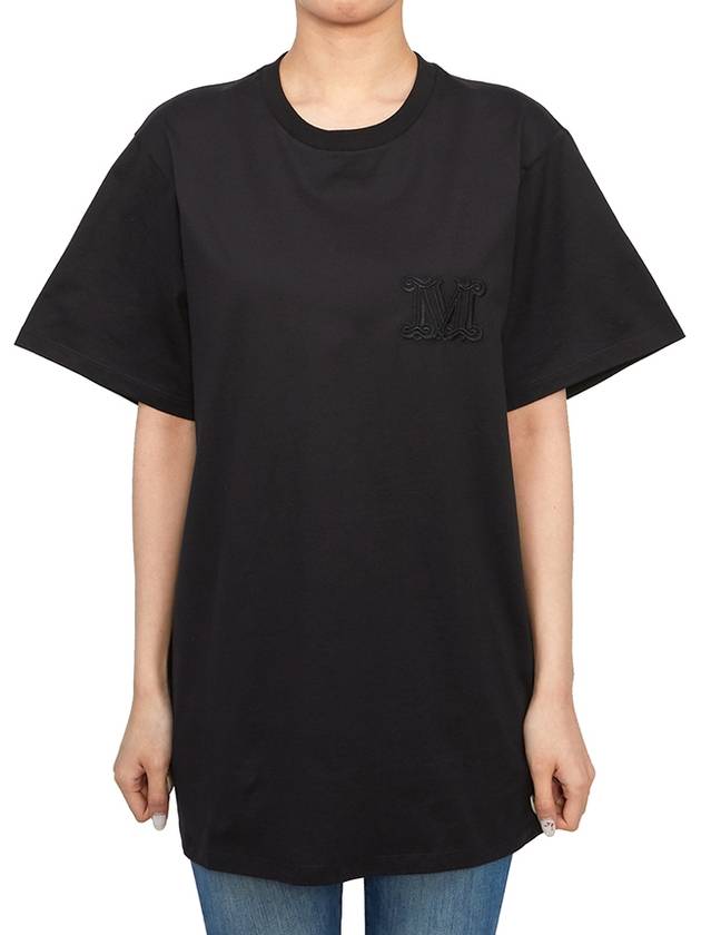 Mango Short Sleeve T-Shirt Black - MAX MARA - BALAAN 1