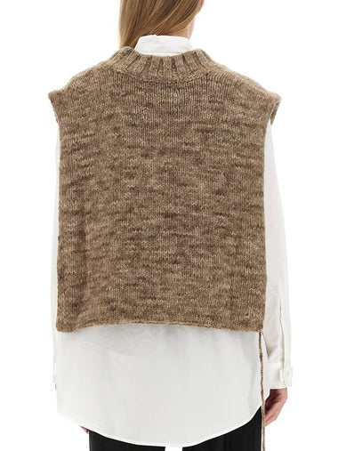 Botanical Dye Knit Vest Anthracite - MAISON MARGIELA - BALAAN 1