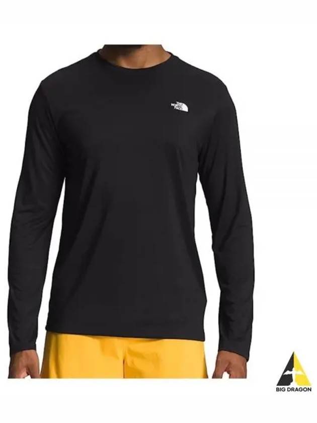 Men's Elevation Logo Detail Long Sleeve T-Shirt Black - THE NORTH FACE - BALAAN 2