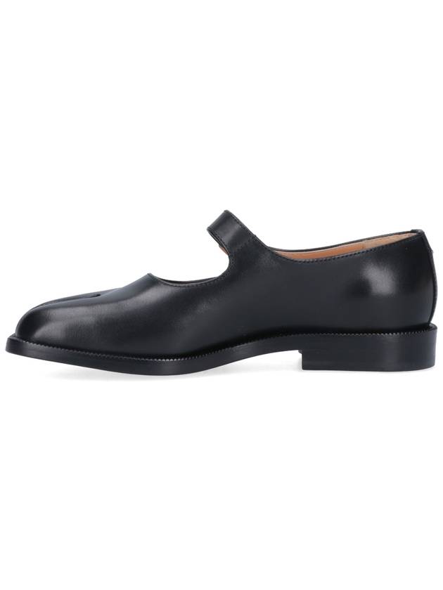 Women's Tabi Calfskin Mary Jane Flat Shoes Black - MAISON MARGIELA - BALAAN 4