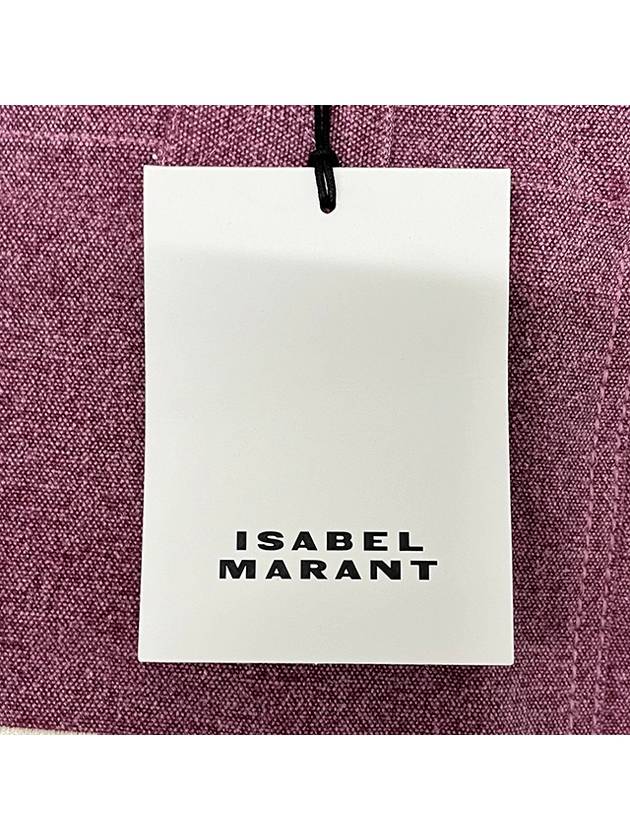 Yenky Logo Washed Cotton Tote Bag Pink - ISABEL MARANT - BALAAN 9