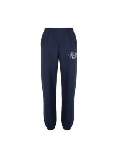 Health Club Print Cotton Track Pants Navy - SPORTY & RICH - BALAAN 2