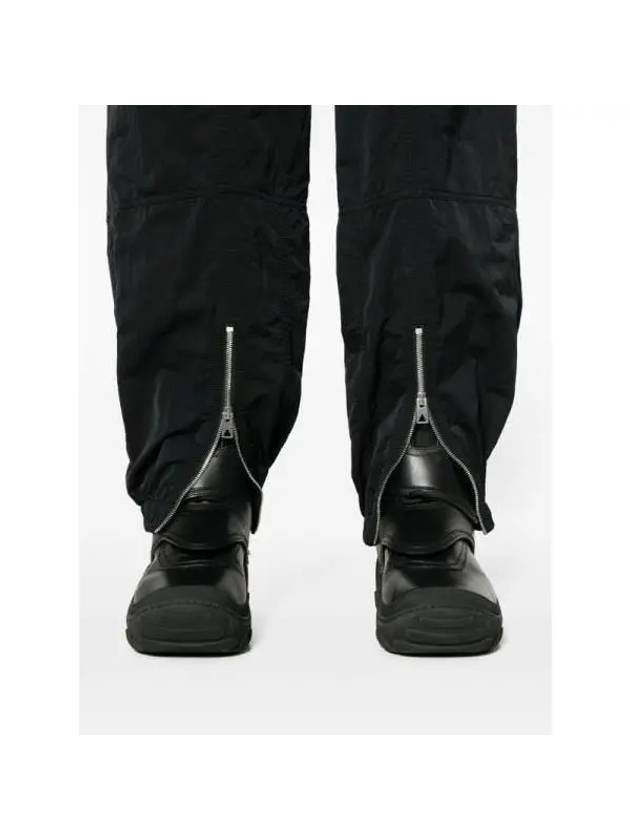 Zipper Detail Nylon Track Pants Black - BOTTEGA VENETA - BALAAN 6