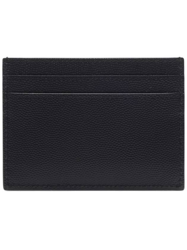 Monogram Caviar Leather Card Wallet Black - SAINT LAURENT - BALAAN 5