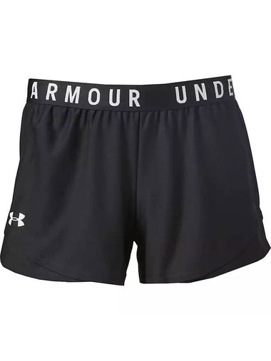 Women's Play Up 3 0 Shorts Black - UNDER ARMOUR - BALAAN 1