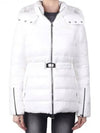 Pigna Belted Hoodie Goose Down Padding White - DUVETICA - BALAAN 2