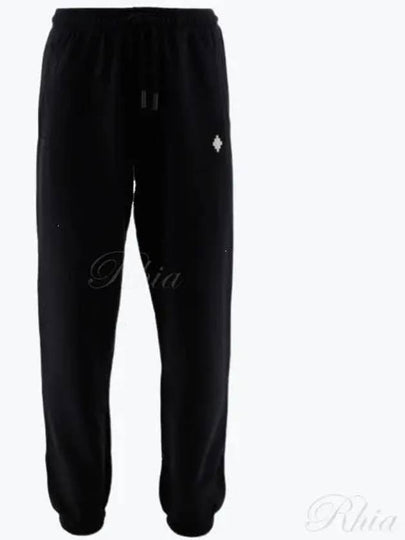 Cross Relaxed Drawstring Track Pants Black - MARCELO BURLON - BALAAN 2