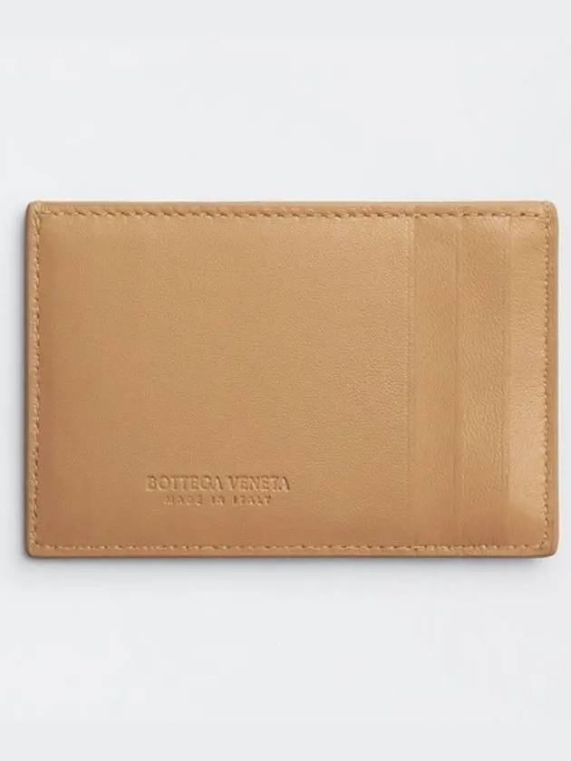 Intrecciato Leather Card Wallet Almond - BOTTEGA VENETA - BALAAN 3