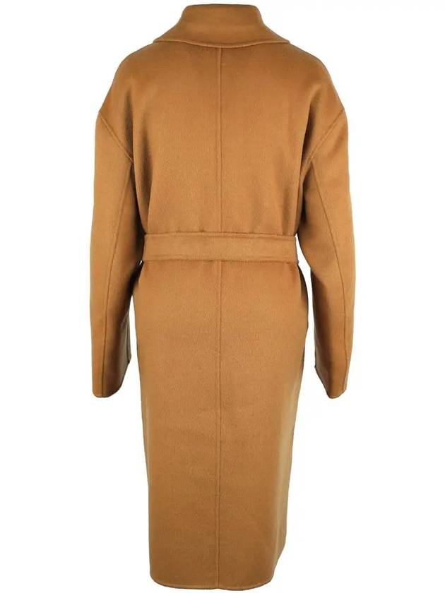 Women's Belted Wool Single Coat Camel - MAX MARA - BALAAN 4