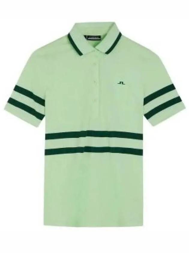 Women's Moira Polo Shirt Patina Green - J.LINDEBERG - BALAAN 2