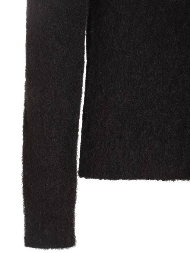 AMI Paris Black Mohair Blend Jumper - AMI - BALAAN 1