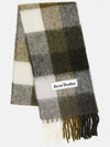 Check Mohair Muffler Green - ACNE STUDIOS - BALAAN 6