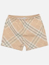 Check Swim Shorts Beige - BURBERRY - BALAAN 2