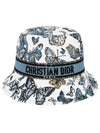 D Bobby Toile De Jouy Mexico Small Bucket Hat White - DIOR - BALAAN 2