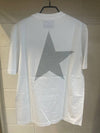 Men's Gold Star Glitter Logo Short Sleeve T-Shirt White - GOLDEN GOOSE - BALAAN 5