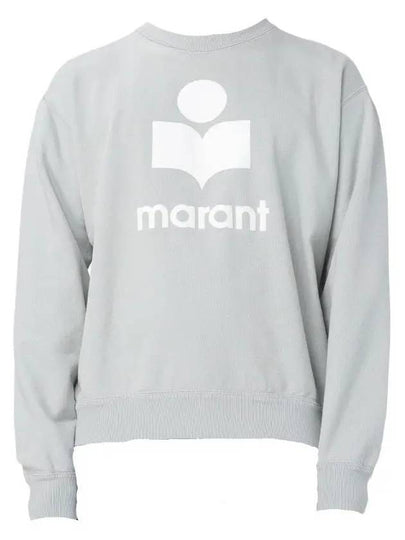 Mikoy Big Logo Cotton Sweatshirt Light Blue - ISABEL MARANT - BALAAN 2