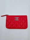 Mini Cosmetic Zipper Pouch Pouch Bag Dahong Caviar AP3833 - CHANEL - BALAAN 6