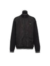 Triangle Logo Zip Up Jacket Black - PRADA - BALAAN 2