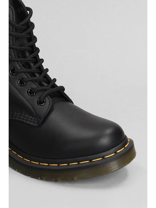 1460 Pascal Virginia Leather Lace Up Worker Boots Black - DR. MARTENS - BALAAN 6