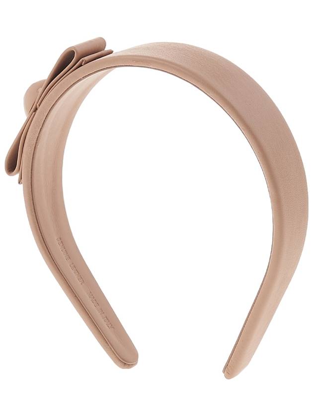 Women's Vara Bow Hairband Beige - SALVATORE FERRAGAMO - BALAAN 4