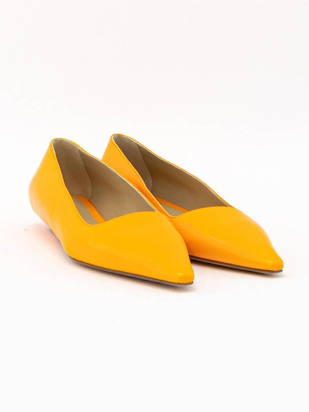 Women's Pointed Toe Flats Orange - BOTTEGA VENETA - BALAAN 6