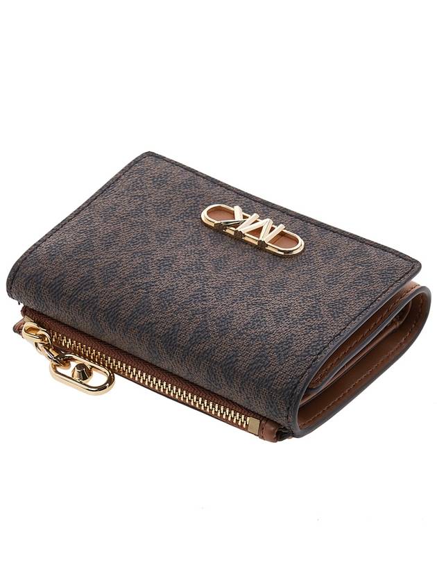 Parker Medium Logo Tri-Fold Half Wallet Brown - MICHAEL KORS - BALAAN 5