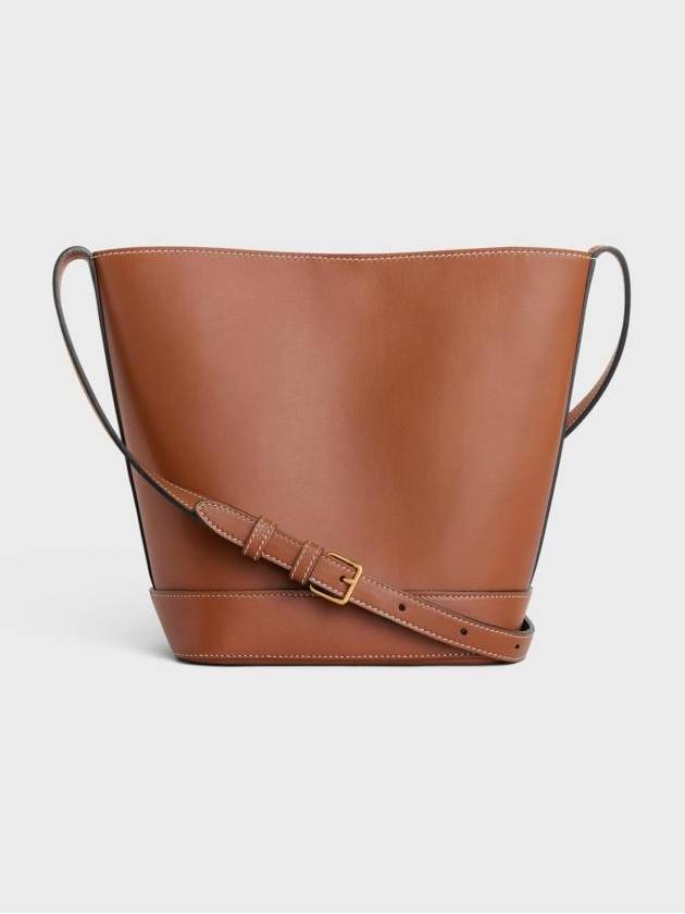 Coeur Triomphe Calfskin Small Bucket Bag Tan - CELINE - BALAAN 3