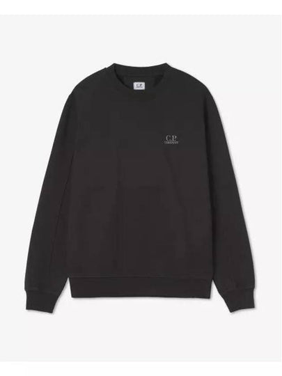 Brushed Emerized Diagonal Fleece Sweatshirt Black - CP COMPANY - BALAAN 2