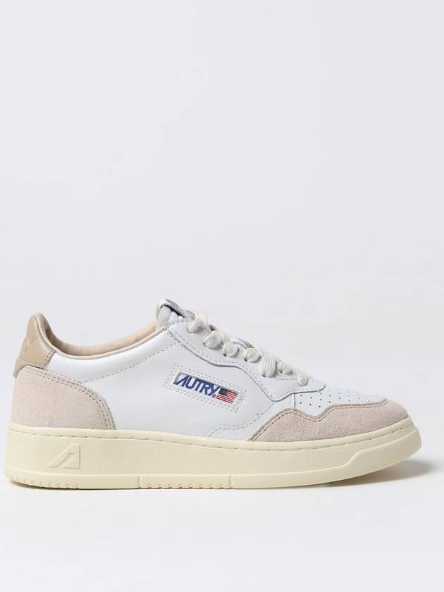 Women's Medalist Leather Low Top Sneakers White Beige - AUTRY - BALAAN 2