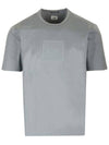 Metropolis Series Mercerized Jersey Logo Badge Short Sleeve T-Shirt Grey - CP COMPANY - BALAAN 1