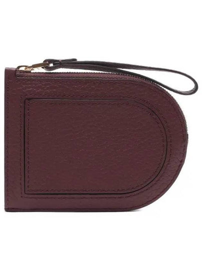 Pin D Taurillon Soft Grain Leather Card Wallet Rosewood - DELVAUX - BALAAN 2