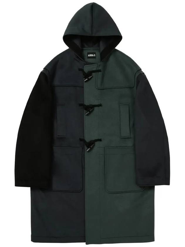 oversized wool duffel coat green - AJOBYAJO - BALAAN 2