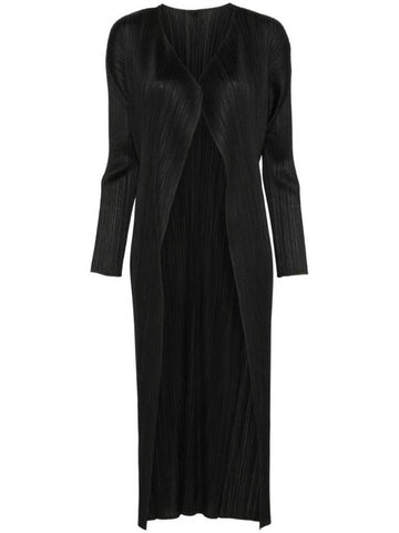 Women s PLEATED LONG cardigan PP48JA10915 - ISSEY MIYAKE - BALAAN 1