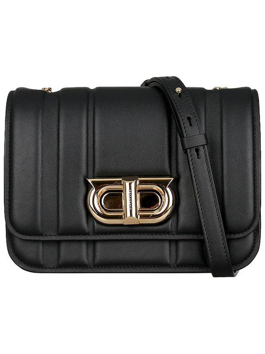 New Gancini Mini Shoulder Bag Black - SALVATORE FERRAGAMO - BALAAN 2