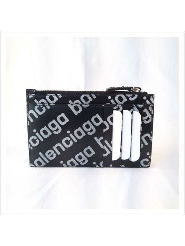 All Over Logo Card Wallet Black - BALENCIAGA - BALAAN 2