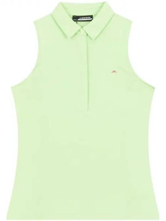 Golf Women s Wear Clothing Sleeveless Polo Shirt T Dena Top Paradise Green GWJ09009M073 Domestic Product - J.LINDEBERG - BALAAN 1