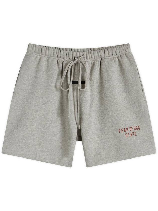 Fleece Soccer Shorts Dark Heather - FEAR OF GOD - BALAAN 1