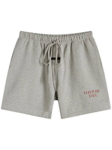 Fleece Soccer Shorts Dark Heather - FEAR OF GOD - BALAAN 1