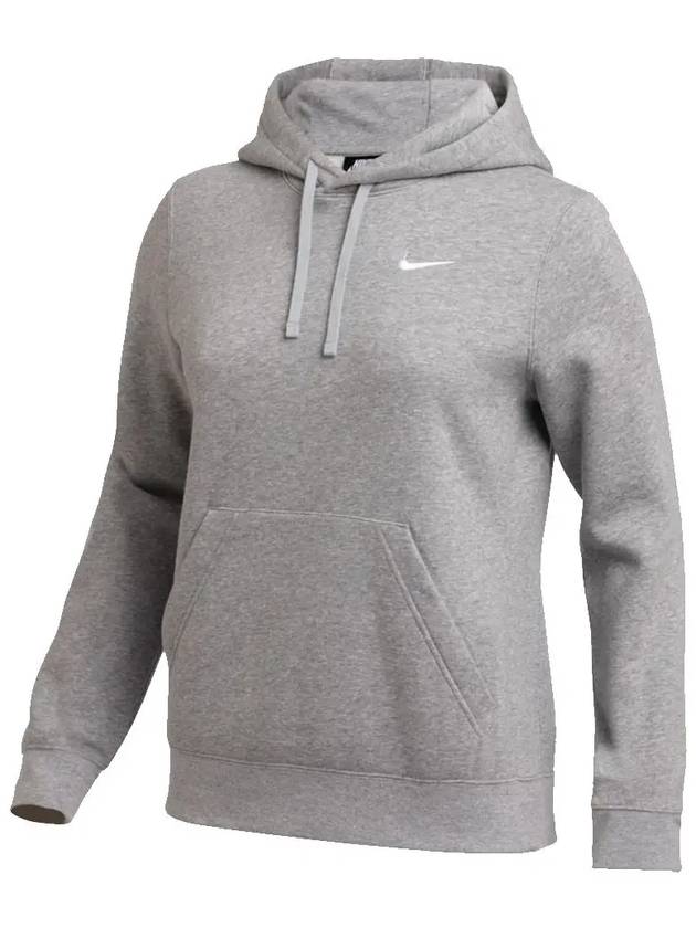 Logo Team Club Pullover Hoodie Grey - NIKE - BALAAN 2