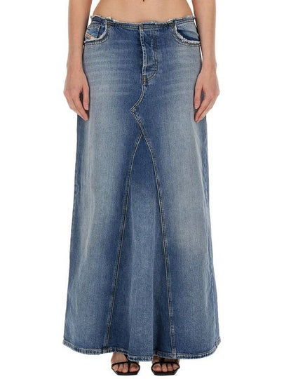 De Pago S Denim Maxi Skirt A113990DQAD - DIESEL - BALAAN 2