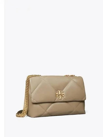 Kira Diamond Quilt Convertible Shoulder Bag Cross Taupe Color Oak Domestic Product GM0024091213021 - TORY BURCH - BALAAN 1