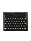 Chios Spike Card Wallet Black - CHRISTIAN LOUBOUTIN - BALAAN 1